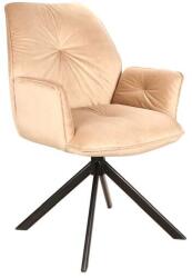 SIGNAL MEBLE Szék Boogie II Velvet fekete váz / bézs BLUVEL 28 (BOOGIEIIVCBE)
