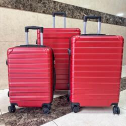  Keményfalú bőrönd 3db-os szet piros színben (TC-3 WR)