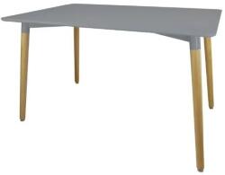  Modern téglalap asztal - 120 x 80 x 74 cm - Szürke