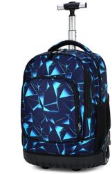  Többfunkciós kocsi hátizsák kerekekkel, nagy kapacitású hátizsák, lányoknak és fiúknak, ideális iskolába és utazáshoz, tartós kerekek, vízálló, teleszkópos kocsirendszer, több rekeszes, 31x21