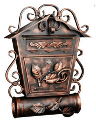  SD2TO postaláda fekete réz patinával, Fekete réz patinával