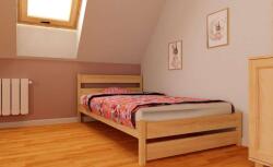 Komforttéka Fenyő Ágykeret 90x200 cm - Ágyráccsal - pepita - 49 590 Ft