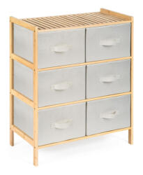 G21 Bambusz polc G21 6 kosárral, bézs színű (RG21BAM18013B)