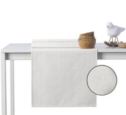 DecoKing Asztalterítő Sparkle krémű metálfényes modern 115x200+35x200 DecoKing