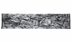  EKOL Fundal acvariu 3D 200 x 50 cm - GRI PIATRĂ