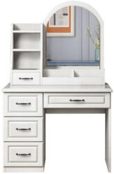  BC HT05-1 Elegáns Sminkasztal nagy tárolóhellyel, tükörrel, 80x40x139 cm (HT05-1)