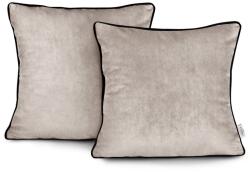 AmeliaHome Díszpárnahuzat VELVET bézs glamour bársony 45x45 ameliahome