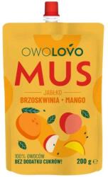 OWOLOVO 100% gyümölcspüré MUS Alma-Őszibarack-Mangó - 200g - egeszsegpatika