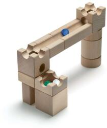  Fából készült játékkészlet gyerekeknek CUBORO, Mágnes, CBR221, 12 db, 3 márványgolyóval, 1-3 játékos részére, fejleszti a koncentrációt és a motoros készségeket, natúr fa