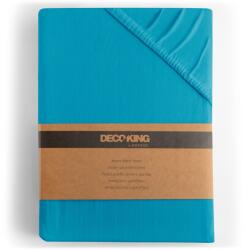  Lepedő AMBER kék dzsörzé 140-160x200 DecoKing