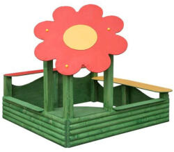 Komforttéka Virágos Fenyő Homokozó - 150x150 cm