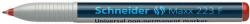 Schneider Universal non-permanent marker SCHNEIDER Maxx 223 F, varf 0.7mm - rosu (S-112302) - forit