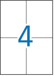 APLI Etikett, univerzális, 105x148 mm, APLI, 2000 etikett/csomag (01797) - pepita