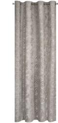 Eurofirany Livia áttört pálmalevél mintás bársony függöny Bézs 140x250 cm (HS384428)