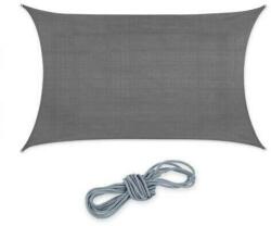  Napvitorla - Árnyékoló - HDPE - 5x7m - Sötétszürke