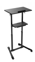 GEMBIRD BIROU GEMBIRD, pt 1 TV/monitor, max 20 kg, raft max 10 kG 400x215mm, inclinare -30 gr, birou 600x400mm, 690x530x(1110-1345)mm, black, TVS-DESK-01-BK (TVS-DESK-01-BK) - pc-ieftin