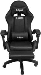 R-Sport ProGamer Gamer szék masszázs funkcióval és lábtartóval, Fekete