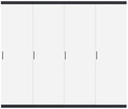  SUN ELEGANCE/DELUXE/FUSION 3, 6 m antracit csúsztatható üveg panel