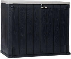 Toomax Stora Way Plus XL grafit 1270 literes műanyag beltéri-kültéri szekrény - grafit/világos szürke