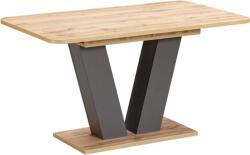 Unic Spot Vegas étkezőasztal Bővíthető 75, 5x136-176x80cm Wotan Tölgy-szürke