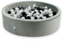  Szürke velvet labdamedence 110x30cm