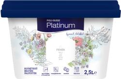Poli-Farbe Platinum Színes Falfesték 2, 5l F1 Fehér Beltéri V. Bázisú