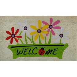 Praktiker Living Lábtörlő Kókusz 75x45cm Welcome Minta Tavasz