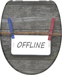 SCHÜTTE Offline Wc-ülőke, Duroplaszt, Műanyag Zsanér, Lecsapódásgátlós, Mintás