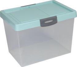 Flair-Plastic Big Box zöldeskék 25L tárolódoboz