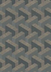 Erismann VINYL FELÜLETŰ 3D HATÁSÚ TAPÉTA, 10382-15, 0, 53x10, 05M, GEOMETRIAI, ARANY ÉS SZÜRKE