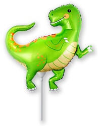  Fólia lufi, mini forma, zöld dínó