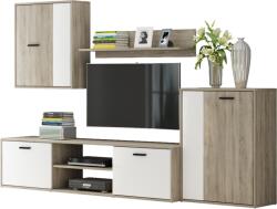 IRIM Pepi Nappali Fal 220x180x38cm Sonoma Tölgy/fehér