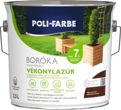 Poli-Farbe Boróka Oldószeres Fakonzerváló Vékonylazúr 2, 5l Fb08 Paliszander