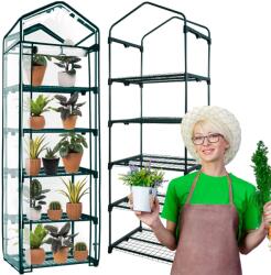 SPRINGOS kerti fóliás Üvegház 70x50x200cm 130g/m2 - Zöld (SPRI-GT0007)