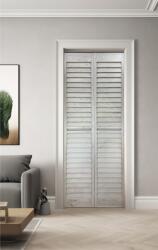 BauTrend Bi-folding Pvc Nyitott Lamellás Ajtó, 83x203cm, Sonoma Tölgy