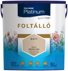 Poli-Farbe Platinum foltálló színes beltéri falfesték BS45 Bronz sás, 5l