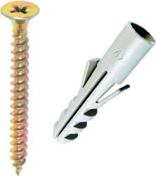 JKH pozdorjacsavar 4x40mm + műanyag tipli 6mm 2db-os