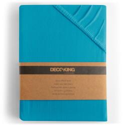  Lepedő AMBER kék dzsörzé 200-220x200 DecoKing
