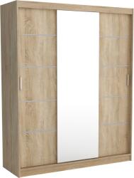 D & L Bahama 180 Gardróbszekrény, 180x215x60cm, Sonoma Tölgy