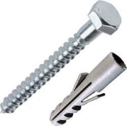 JKH állványcsavar 8x70mm + Tipli 14mm Sb-4 (hatlapfejű)