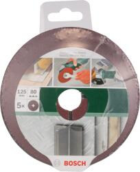 Bosch Csiszolókorong Készlet 5 Db D: 125mm G: 80mm Sarokcsiszolóhoz (2609256252)