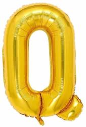 Maxee születésnapi léggömb, Q betű, arany, 40 cm