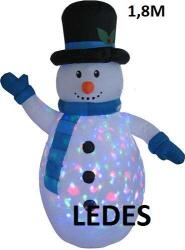 Hóember felfújható ledes 1, 8m