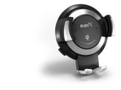 BURY 01.1888. 000A PowerCharge Qi Mobiltelefon autós tartó/töltő - Fekete (01.1888. 000A) (01.1888.000A)