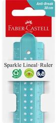 Faber-Castell Vonalzó, műanyag, törhetetlen, 30 cm, FABER-CASTELL "Sparkle", vegyes színek (TFC172030) - jatekotthon