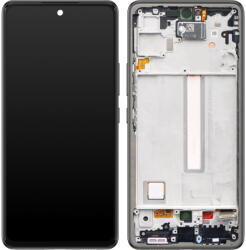 Samsung Piese si componente Display cu Touchscreen Samsung Galaxy A53 5G A536, cu Rama, Negru, Service Pack GH82-28024A (GH97-28025A) - pcone