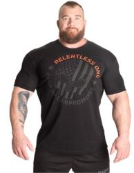 Better Bodies - Relentless One Tee - Férfi Póló - Fekete/narancs