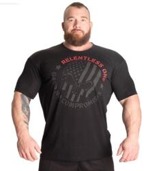 Better Bodies - Relentless One Tee - Férfi Póló - Fekete/piros