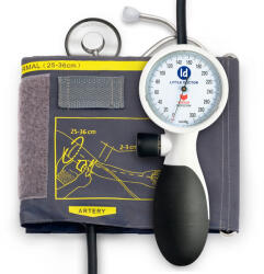 Little Doctor Tensiometru mecanic de brat Little Doctor LD 91, profesional, rezistent la socuri, stetoscop inclus