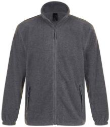 SOL'S Unisex felnőtt North Fleece kabát 5XL szürke